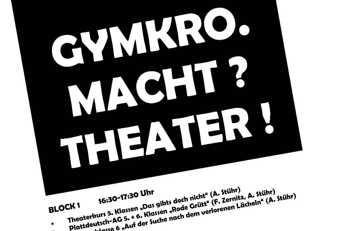 GYMKRO. MACHT? THEATER !