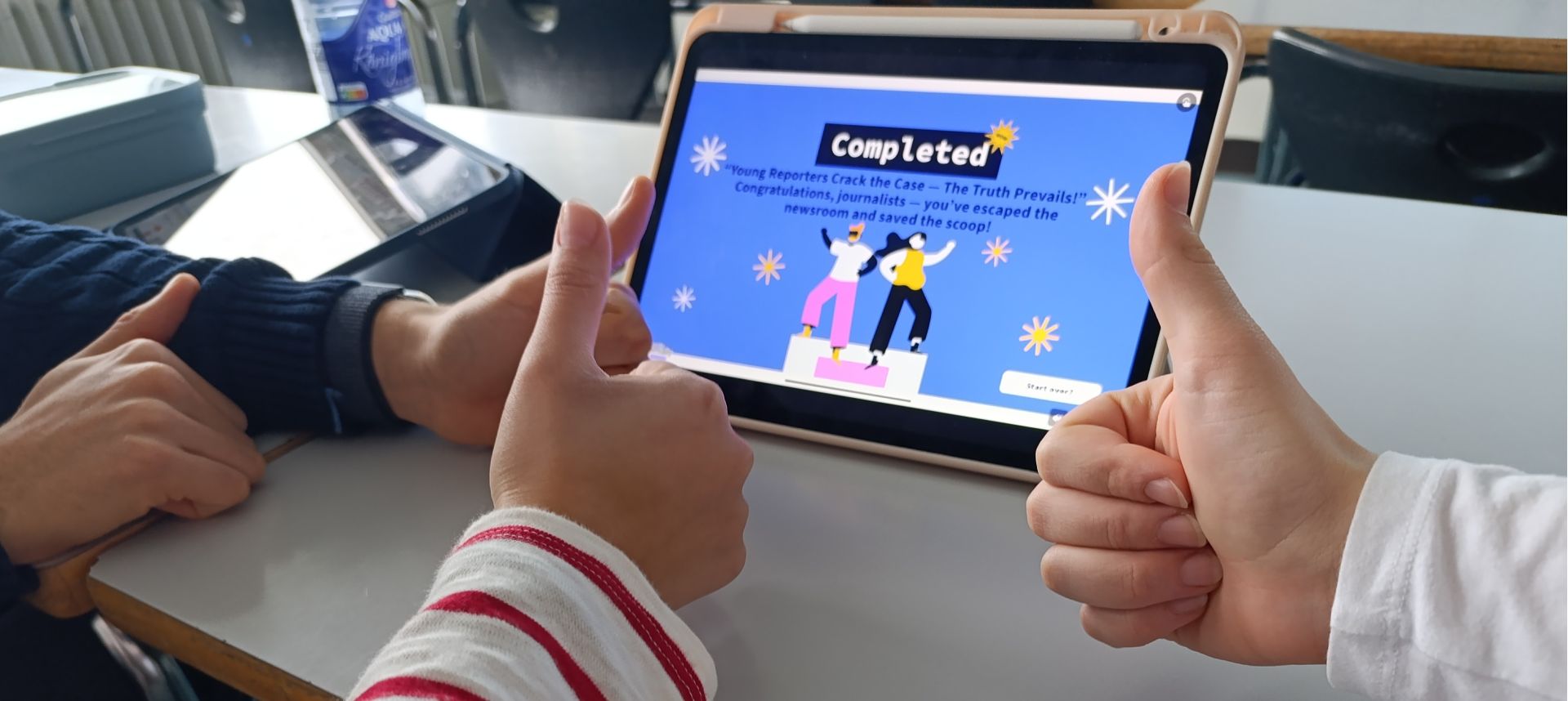 Breaking news: Europäischer Austausch online – Arbeit an dem Projekt ScoopStainable